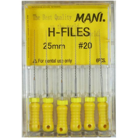 H-FILES 25MM 20 1OP. WYRÓB MEDYCZNY