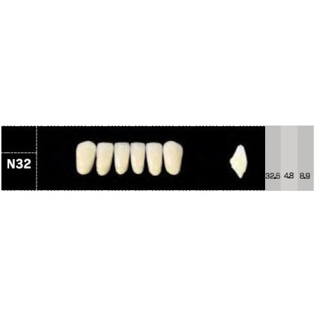 CROWN NS ANTERIOR AKRYLOWE ZĘBY SZTUC...