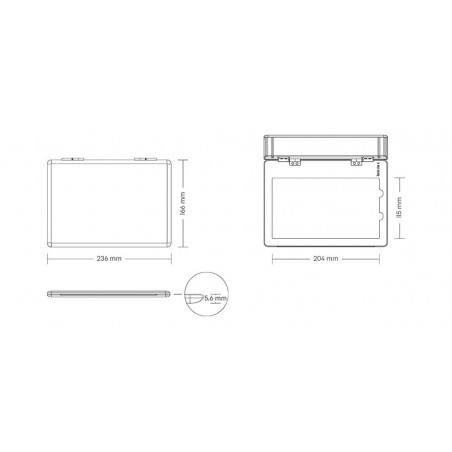 SML 15100 - BB SLIMPAD PRO, PORCELAIN...