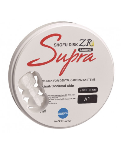 Z0173 SHOFU DISK ZR LUCENT SUPRA 14MM A3