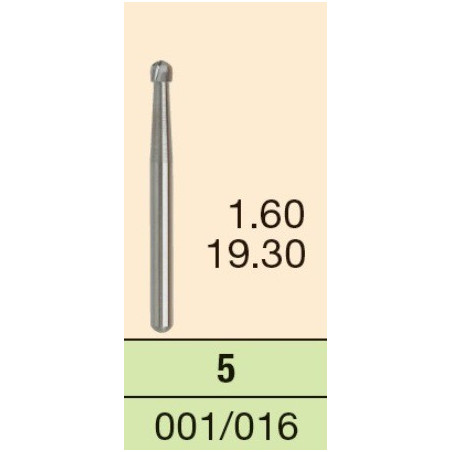 CARBIDE BURS #5 1SZT. WYRÓB MEDYCZN...