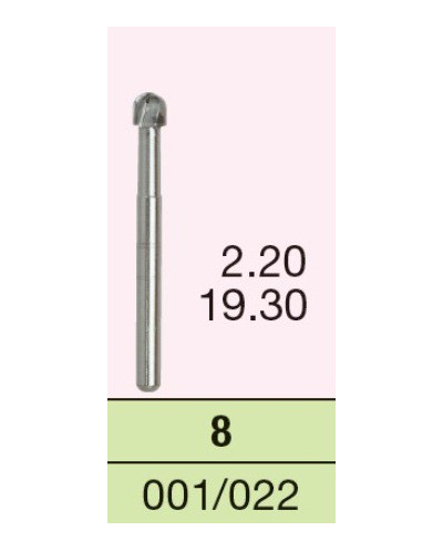 CARBIDE BURS #8 1SZT. WYRÓB MEDYCZ...
