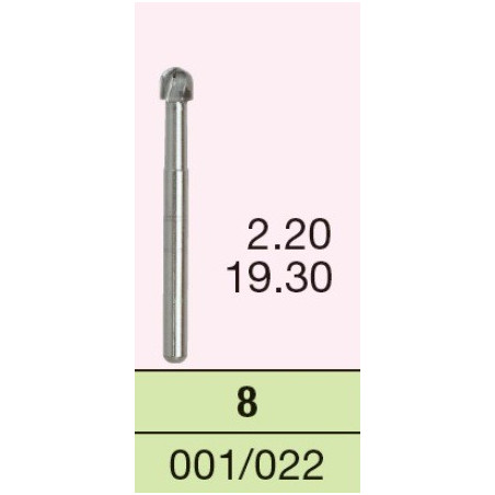 CARBIDE BURS #8 1SZT. WYRÓB MEDYCZ...