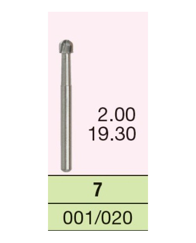 CARBIDE BURS #7 1SZT. WYRÓB MEDYCZ...